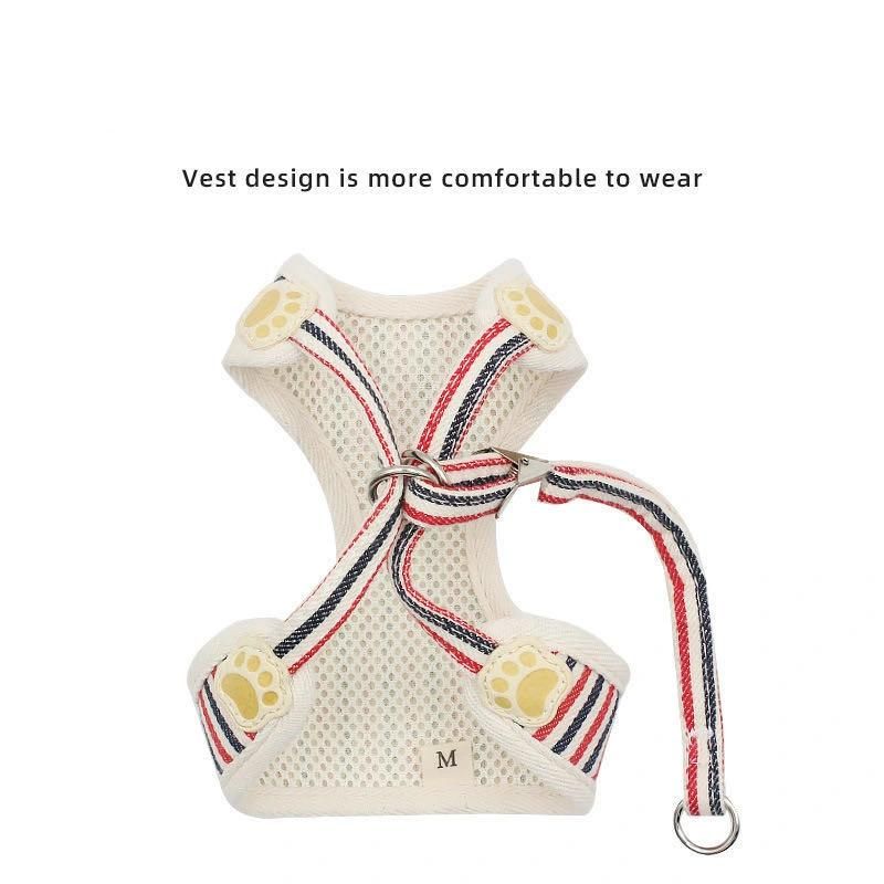 Bow Tie Harness Mesh Kitten Puppy Jackets Pet Chest Strap Cat Dog Leash Breathable Vest