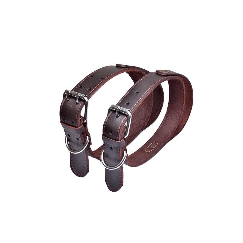 Leather Dog Collar for Small Medium Large Dog Adjustable Soft Breathable Leather