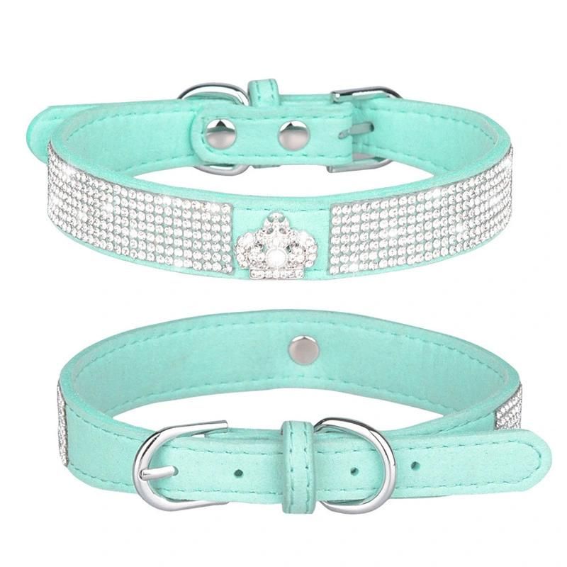 Diamond Dog Training Collar with Leather Material