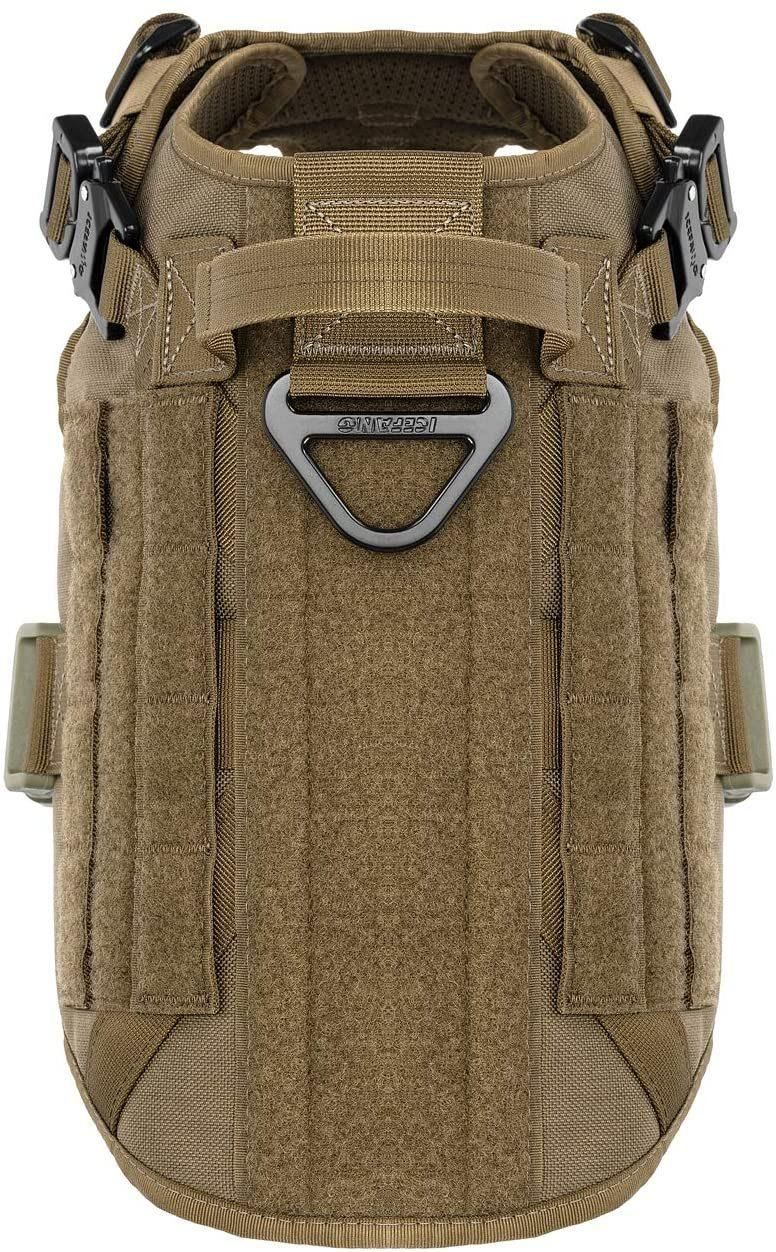 Tactical Dog Harness with 2X Metal Buckle Working Dog Molle Vest