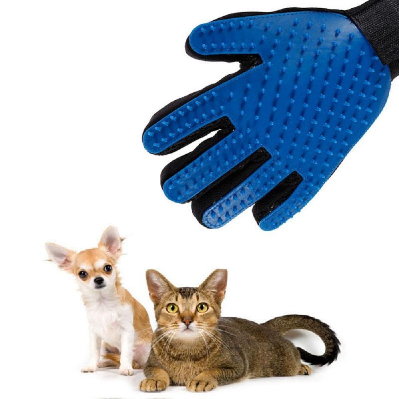 Pet Grooming Gloves Hair Remover Brush Deshedding Cleaning Combs Massage Gloves