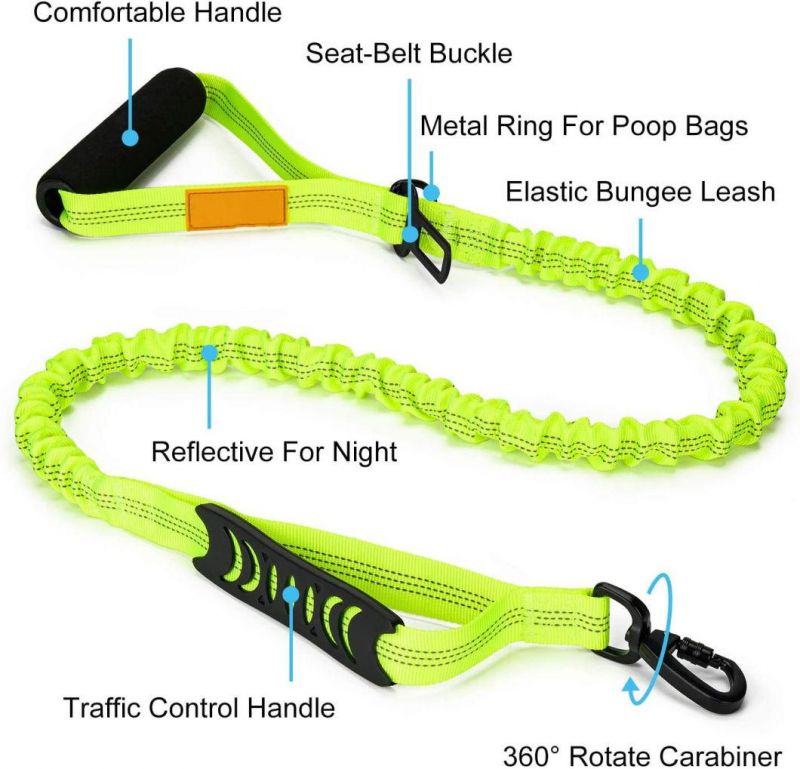 Indestructible Anti-Shock Leash with Highly Reflective