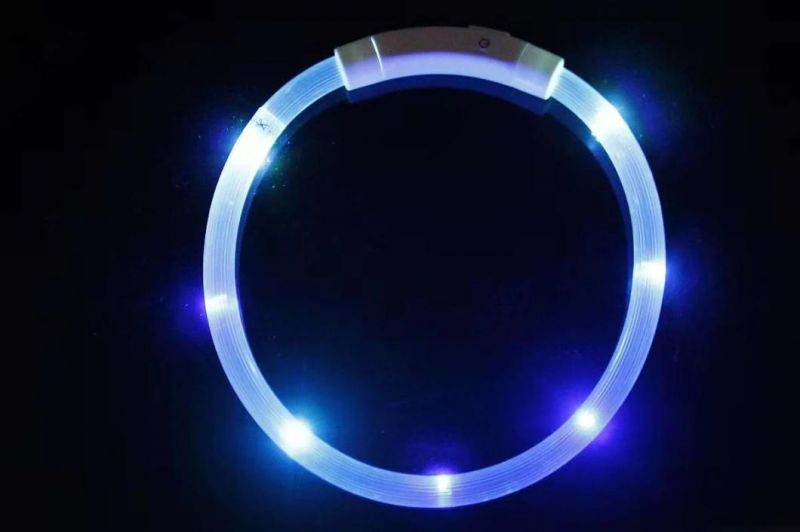 Luminous LED Dog Collar USB Charging Flashing Night Cat Collars Pet Accessories