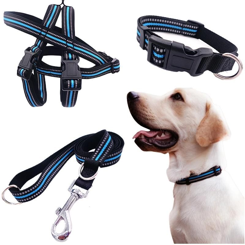 Pet Supplies Chest Strap Adjustable Chest Back Medium and Large Dogs Explosion-Proof Reflective Silk Harness