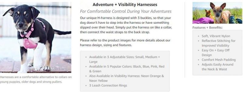 Highly Reflective Dog Harness Easy Walk Dog Harness for Small Medium Large Dogs