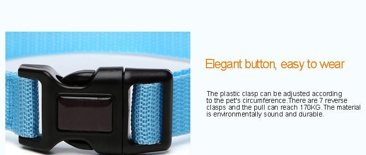 Breathable Polyester Pet Accessories, Durable Adjustable Safety Buckle Leash Dogs Necklace Solid Color Dog Collar//