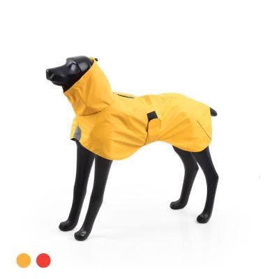 Overall Waterproof PU Jacket Pet Apparel Pet Raincoat for Hiking Pet Product with High Quality