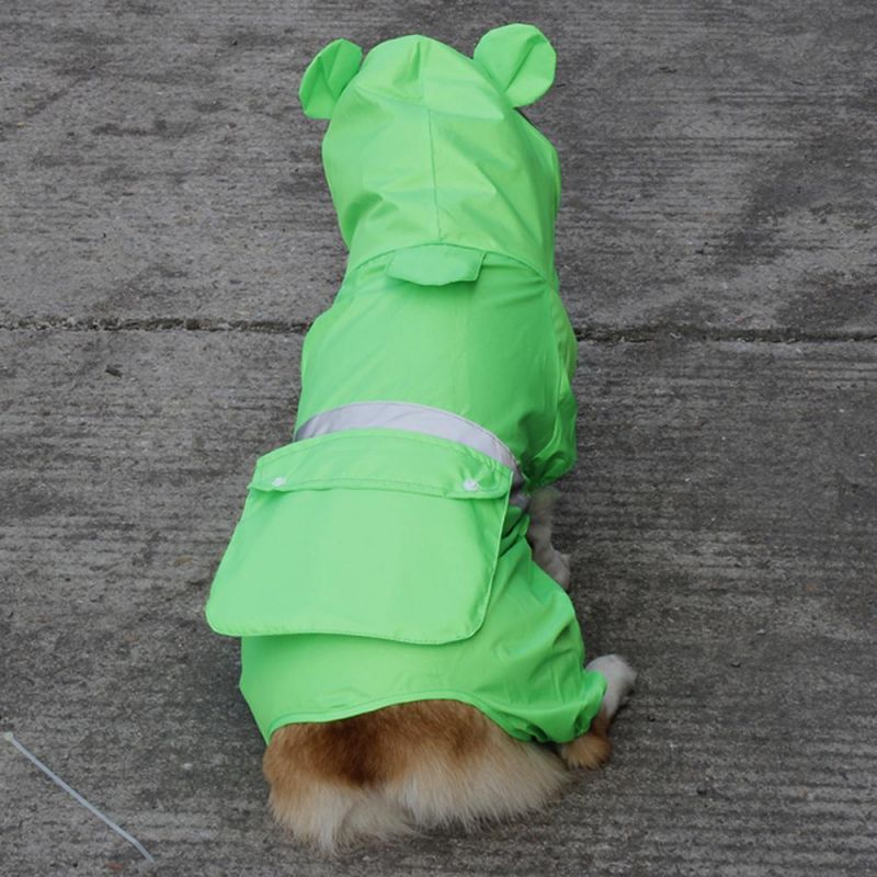 Wholesale Pet Supply Reflective Waterproof Pet Dog Rain Coat