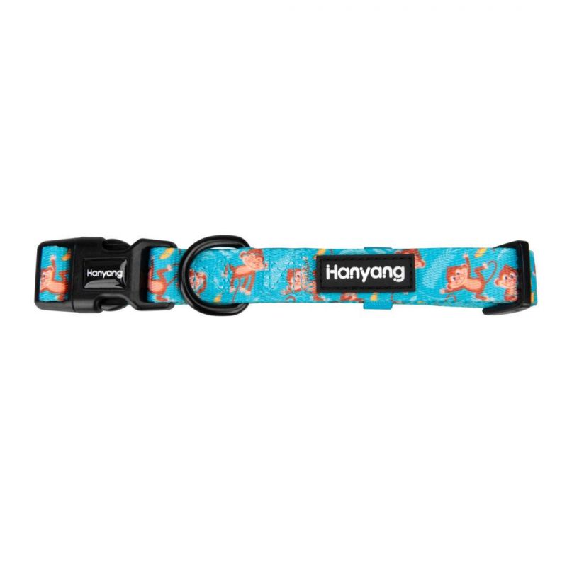 Custom Design Adjustable Set in Dog Collar Leash Bandana Dog Harness