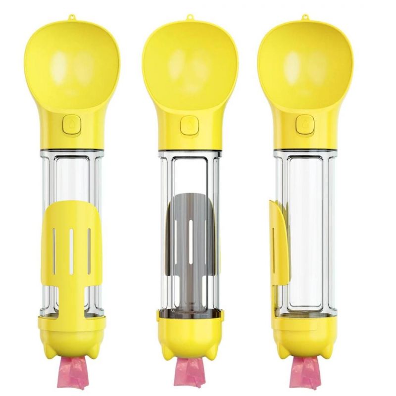Plastic Travel Drink Feeder Portable Pet Dog Water Bottle