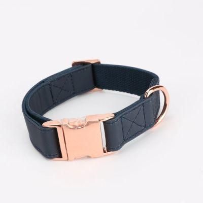 Faction Material Waxed Canvas Dog Collar for Walking Pet Dogs