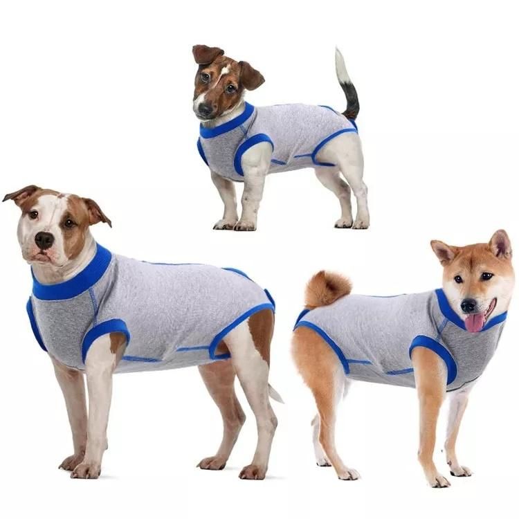 Recovery Suit for Dogs Cats After Surgery Soft Fabric Onesie Recovery Shirt Anti-Licking Pet Surgical Recovery Snuggly Suit