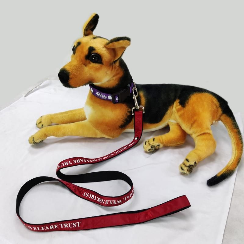 Slippery Ribbon and Strong Polyester Sport Team Tug Dog Leash Handle Heavy Duty Dog Leash