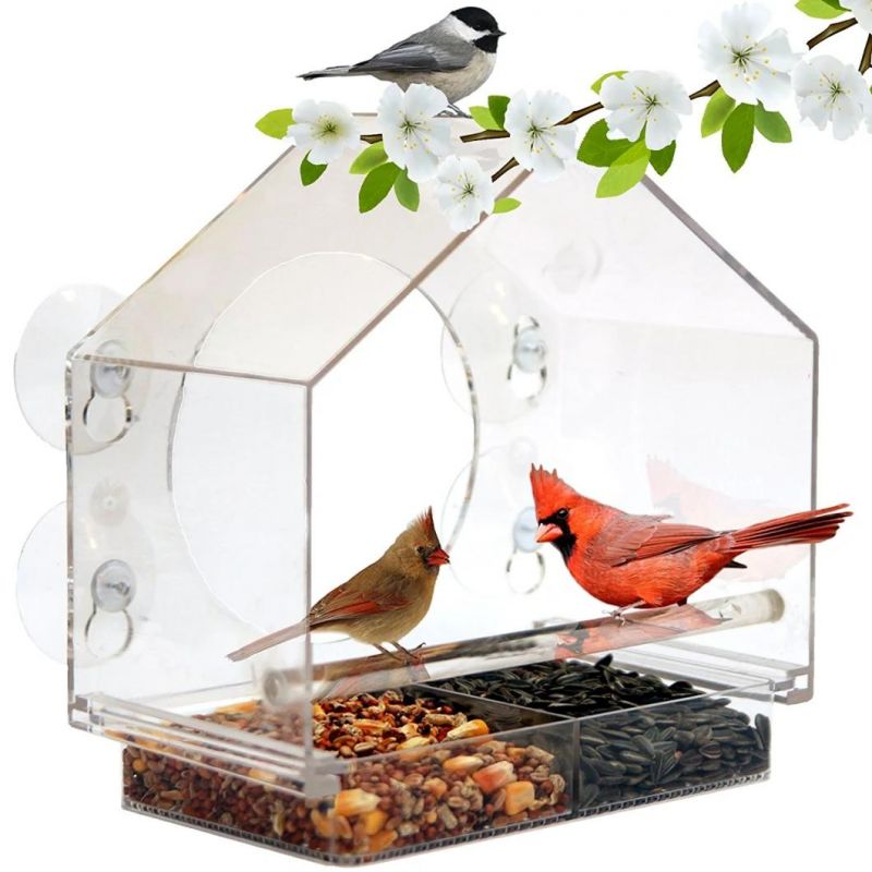 Factory Made Acrylic Window Bird Feeder