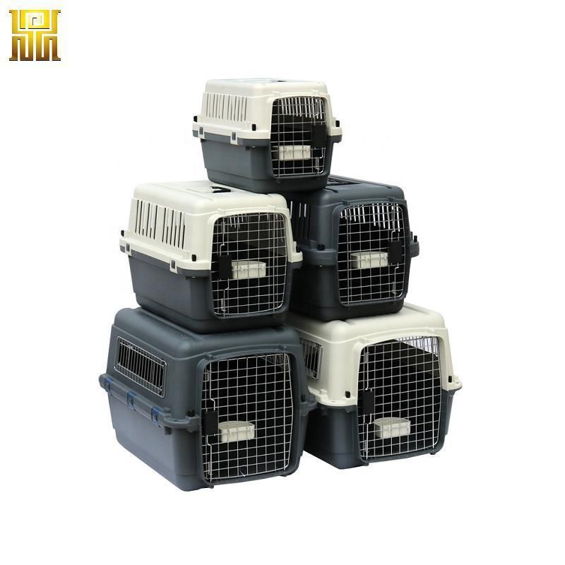 Airline Travel Approved Medium Size Dog Cage Plastic Portable Pet Carrier
