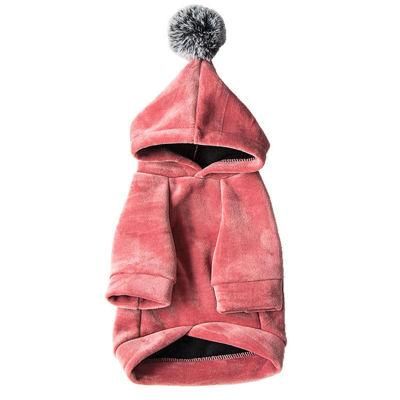 Warm Wool Coat Red and Black Two Color Ropa Perro Pet Winter Hoodies