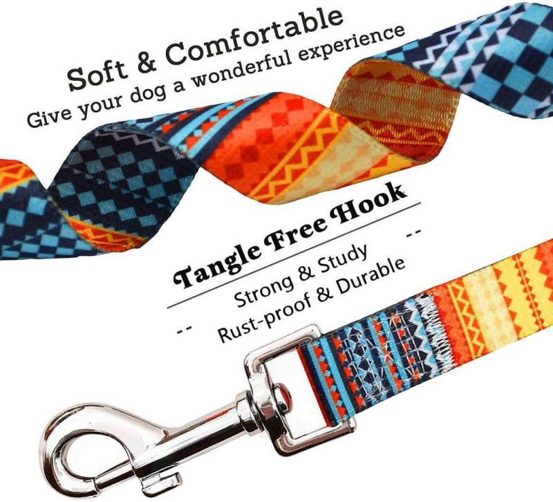 Colorful Bohemia Pattern Dog Leash Polyester Pet Leash