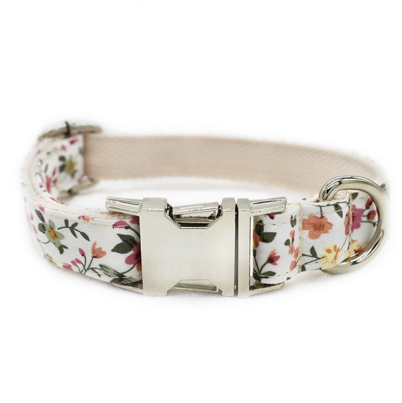 Adustable Metal Buckle Dog Collar with Matching Dog Leash