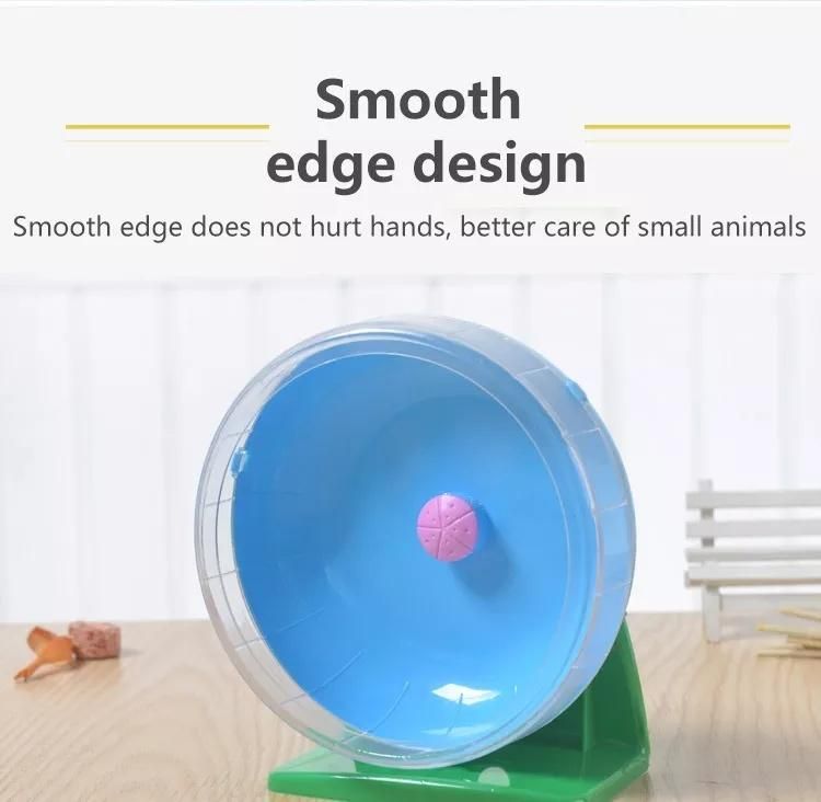 Wholesale High Quality Plastic Small Pet Hamster Toy Running Wheel Bracket Silent Running Hamster Wheel