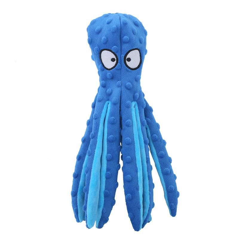 New Pet Plush Toy Octopus Skin Shell Dog Puzzle Bite Resistant Vocal Toys Octopus Pet Training Supplies