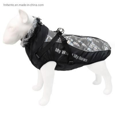 Dog Coat Waterproof Dog Jacket Windproof Warm Winter Jacket with Safe Reflective Strips