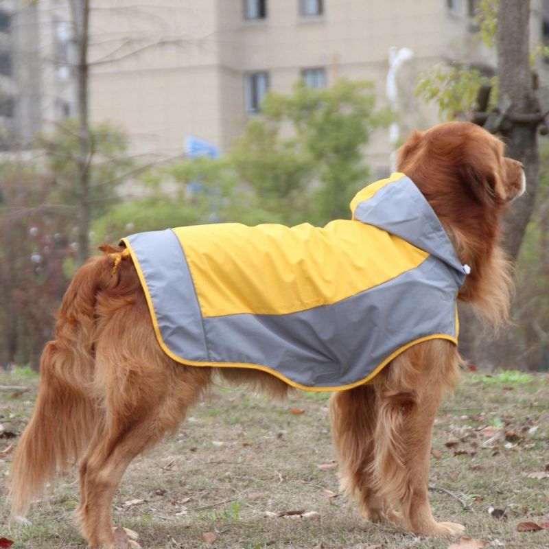Fashion Pet Accessories Clothing Big Dog Clothes Four with Hood Legged Waterproof Dog Raincoat