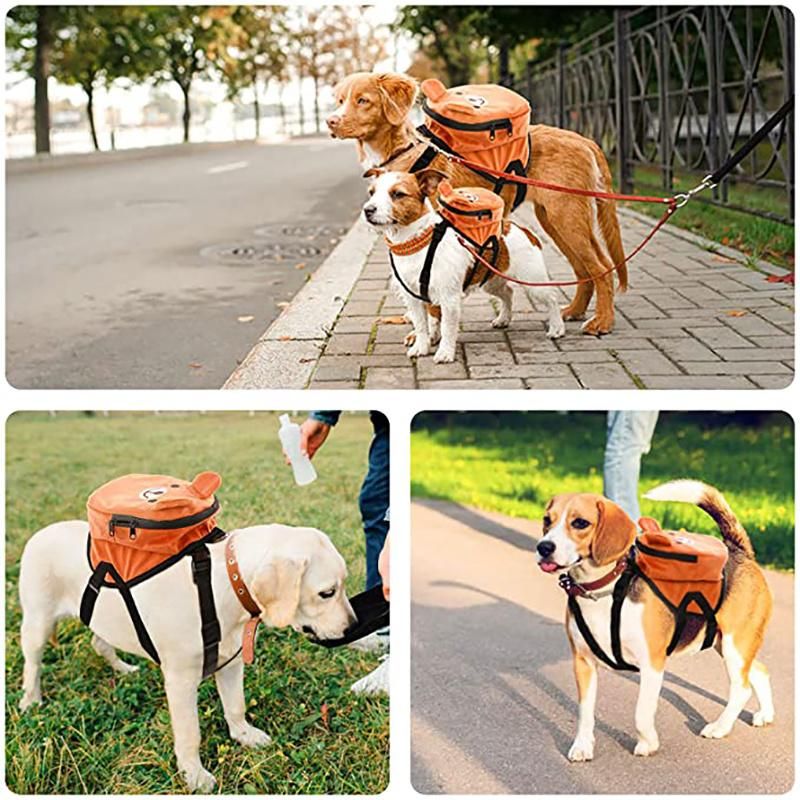 Breathable Adjustable Outdoor Best Vest Puppy Harness Backpack for Walking