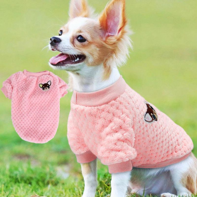 Sweet Cute Autumn Winter Dog Clothes Pet Sweater Round Neck Two-Legged Clothes Dog Sweater