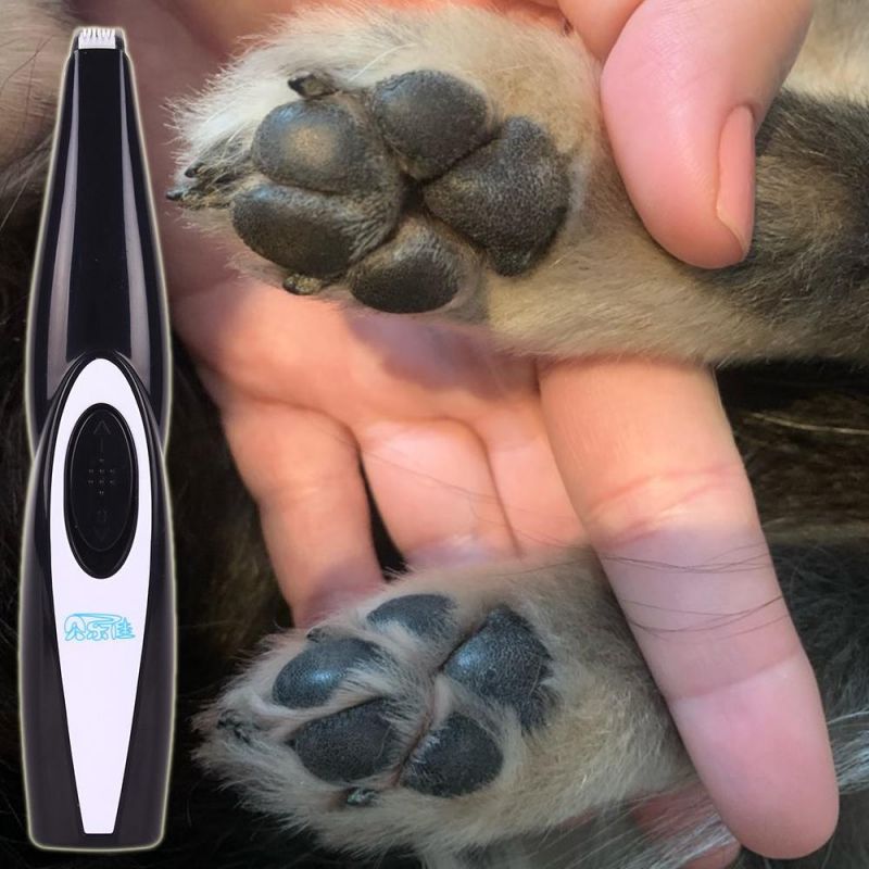 Professional USB Rechargeable Pet Cat Foot Hair Trimmer Dog Growing Clipper for Foot Butt Ear Eyes