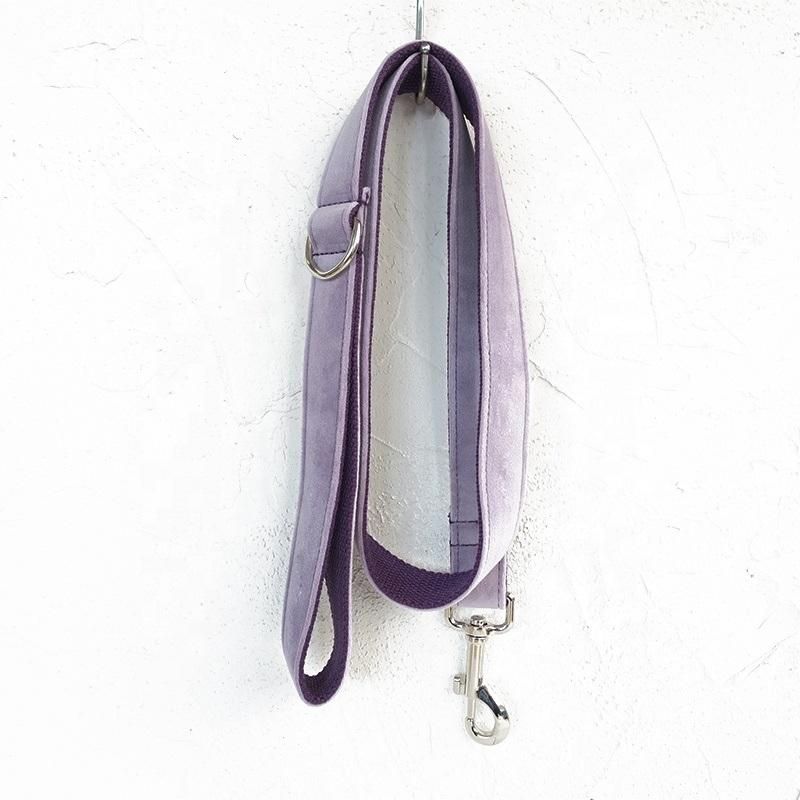 Velvet Dog Collar and Leash Puppy Amazona Soft Cozy Dog Collar Luxury Best Selling Pet Supplies Dropshipping Large Dog Collar