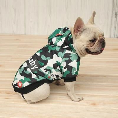 Fashion Print Pet Supply Wholesale Pet Clothes Soft Cotton Pet Coat Dog Hoodie