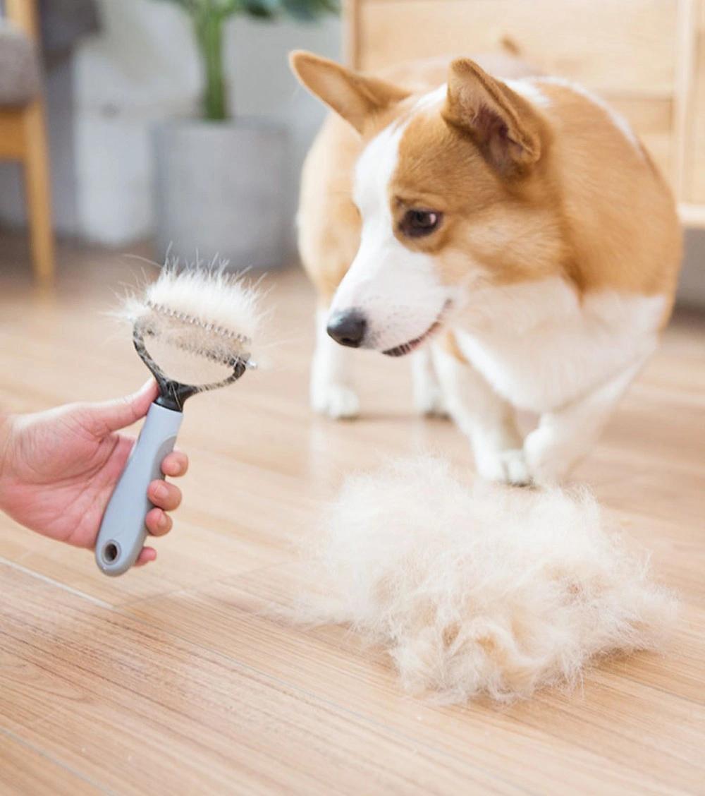 Pet Stainless Double-Sided Brush Cat Dog Hair Removal Comb