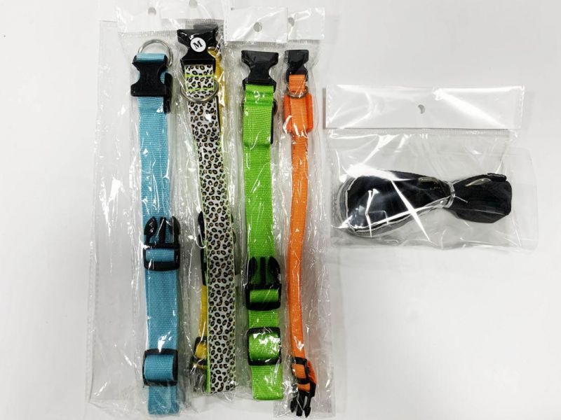 Dongguan Suppliers Heavy Duty Fancy Plain Nylon Female Fun Bright Plastic Buckles Neon French Bulldog Dog Collar Strap