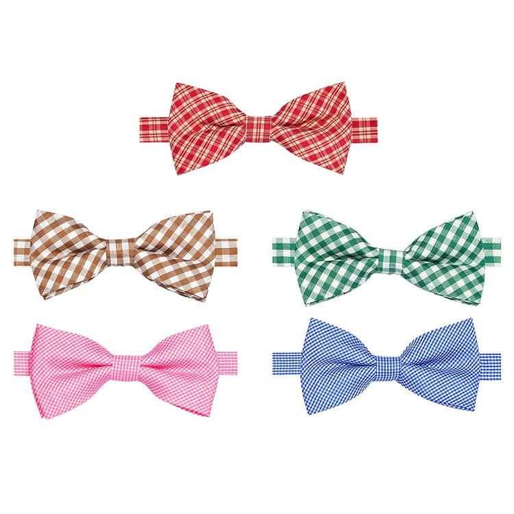 Adjustable Cotton Fabric Cat Dog Bow Ties Collar for Dogs