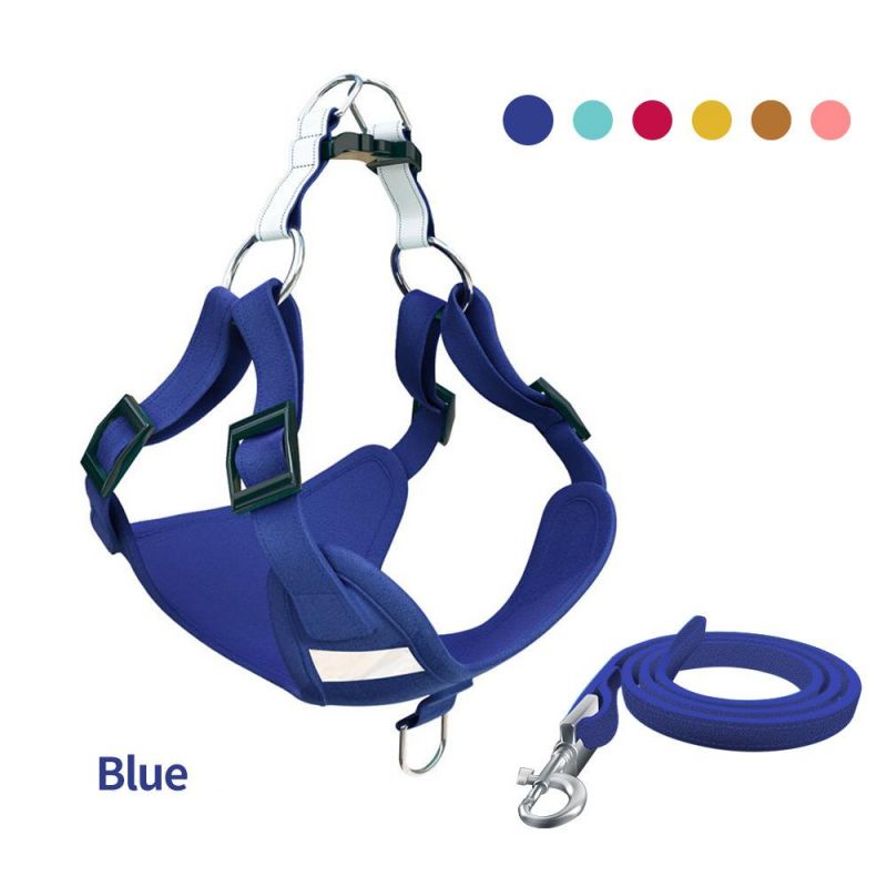 Dog Harness Soft Touch Suede Fabric Pet Vest