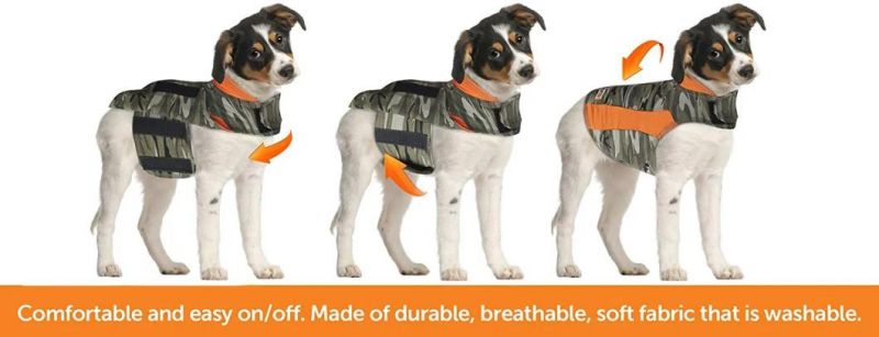 Comfortable Fit Dog Apparel Dog Fleece with Pressure Wrap Design