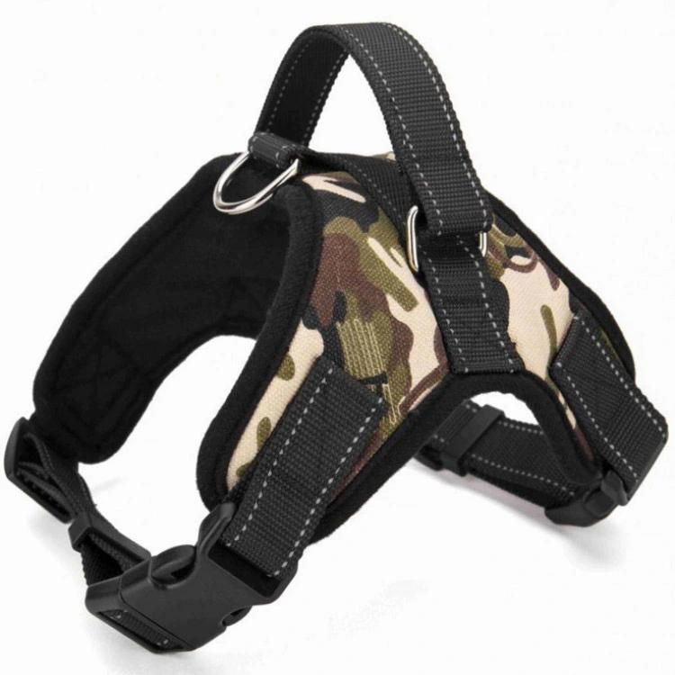 Cheap Price Chest Strap Camouflage Nylon Pet Dog Leads Leash and Harness