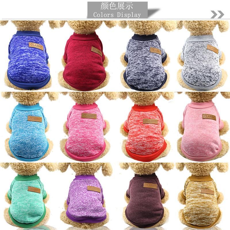 Pet Dog Clothes Soft Warm Clothes Pet Sweater Dogs Clothing Classic Pets Outfit