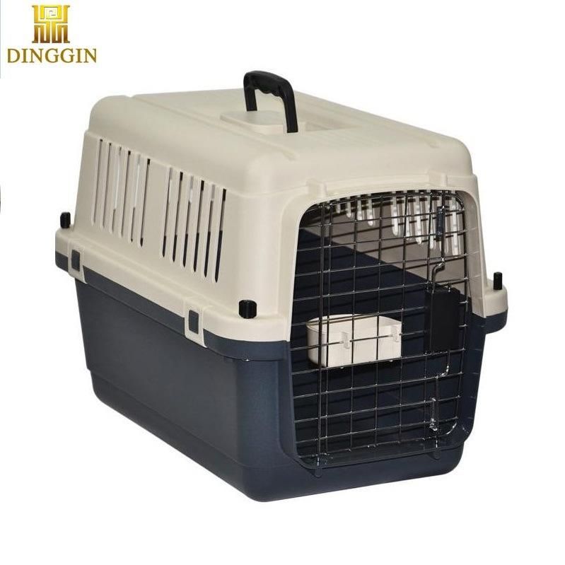Best Quality Iata Airline Approved Plastic Dog Pet Crates with Metal Door
