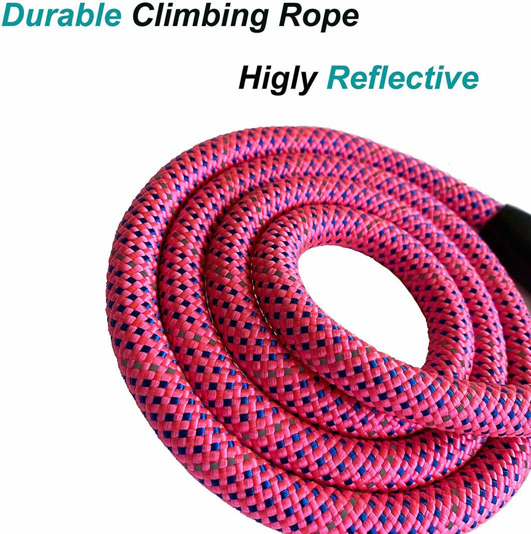 Reflective Dog Leash Climbing Rope Dog Lead with Shock-Absorbing Bungee