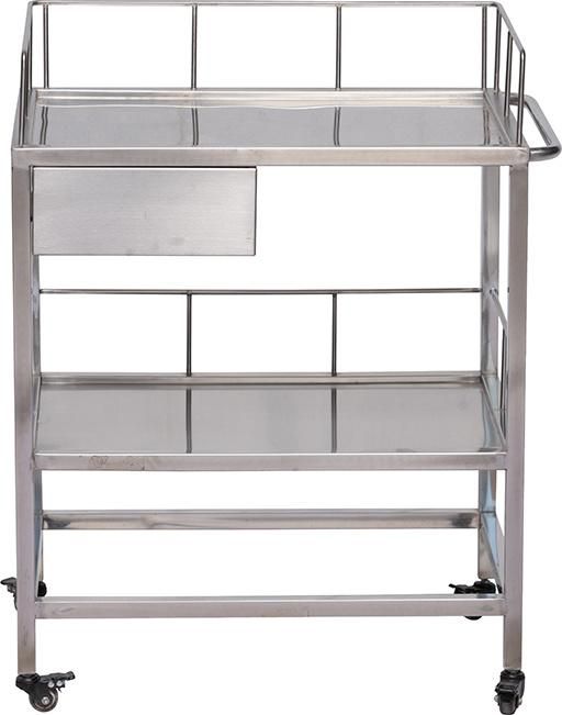 Best Sales Stainless Steel Trolley with Drawers Pet Surgery Table Examination Veterinary Equipment