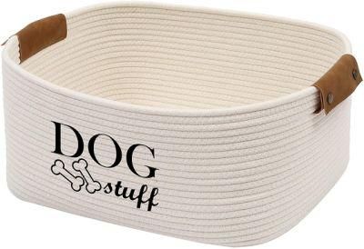 Trendy Round Pet Bed Cotton Rope for Dog or Cat