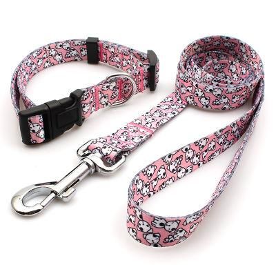 Soft Polyester Pet Leash Both Sides Sublimation Personalized Logo