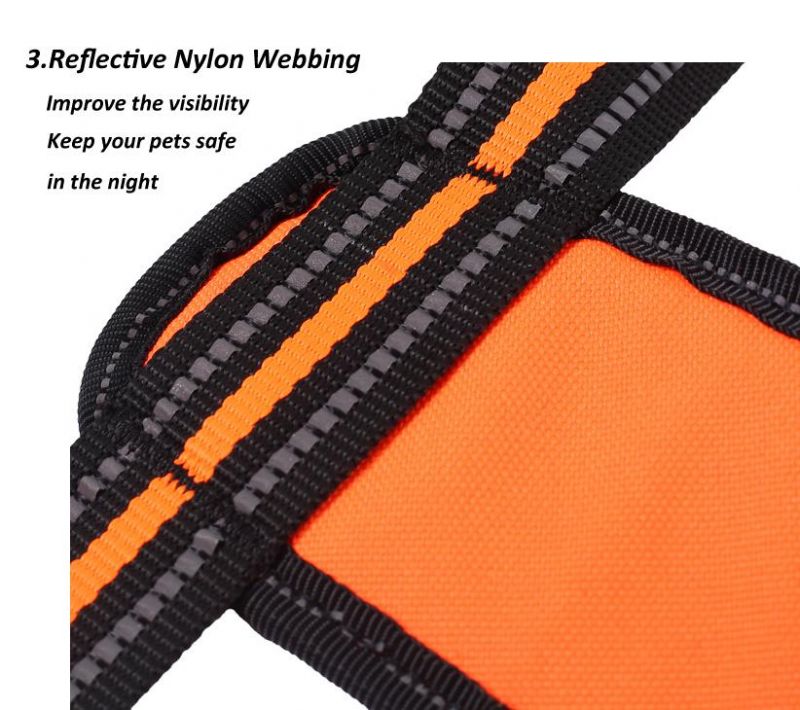 Custom Logo Adjustable Reflective Breathable Mesh Padded Nylon Dog Harness