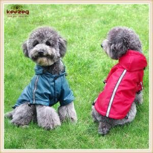 Pet Clothes Coldproof Waterproof Dog Raincoat with Fleece Inside (KH0015)