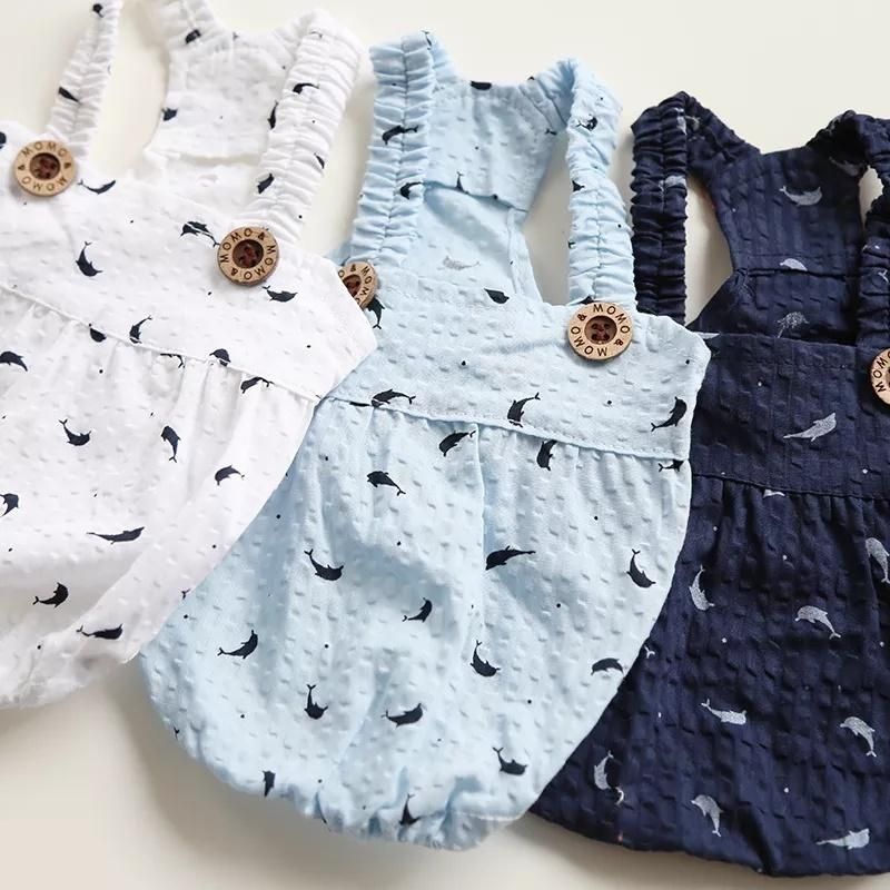 Unique Design New Pet Clothes Dolphin Bubble Embossed Vest Casual Dog Soft Cool Cat Sling T-Shirt