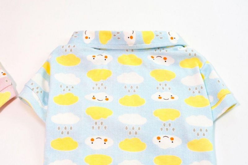 OEM Wholesale Custom Cotton Striped Pet Outerwears Dog Clothes T-Shirt