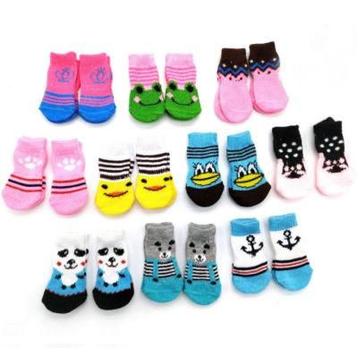 Custom Cotton Anti Slip Dog and Cat Pet Socks