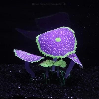 Wholesale Artificial Silicone Glowing Plants and Simulation Coral Fish Tank Aquarium Decoration