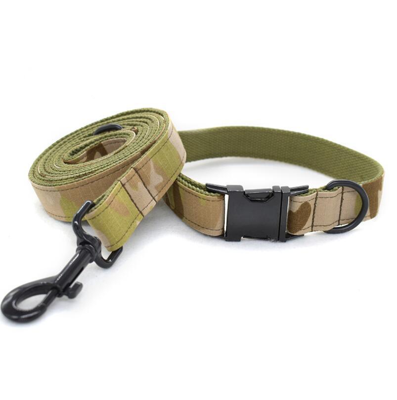 Custom Lower MOQ Military Dog Collar Leash Set